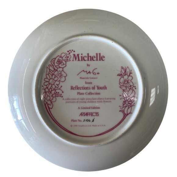 Vintage Michelle Reflections of Youth Limited Edition Decorative Porcelain - Picture 2 of 3